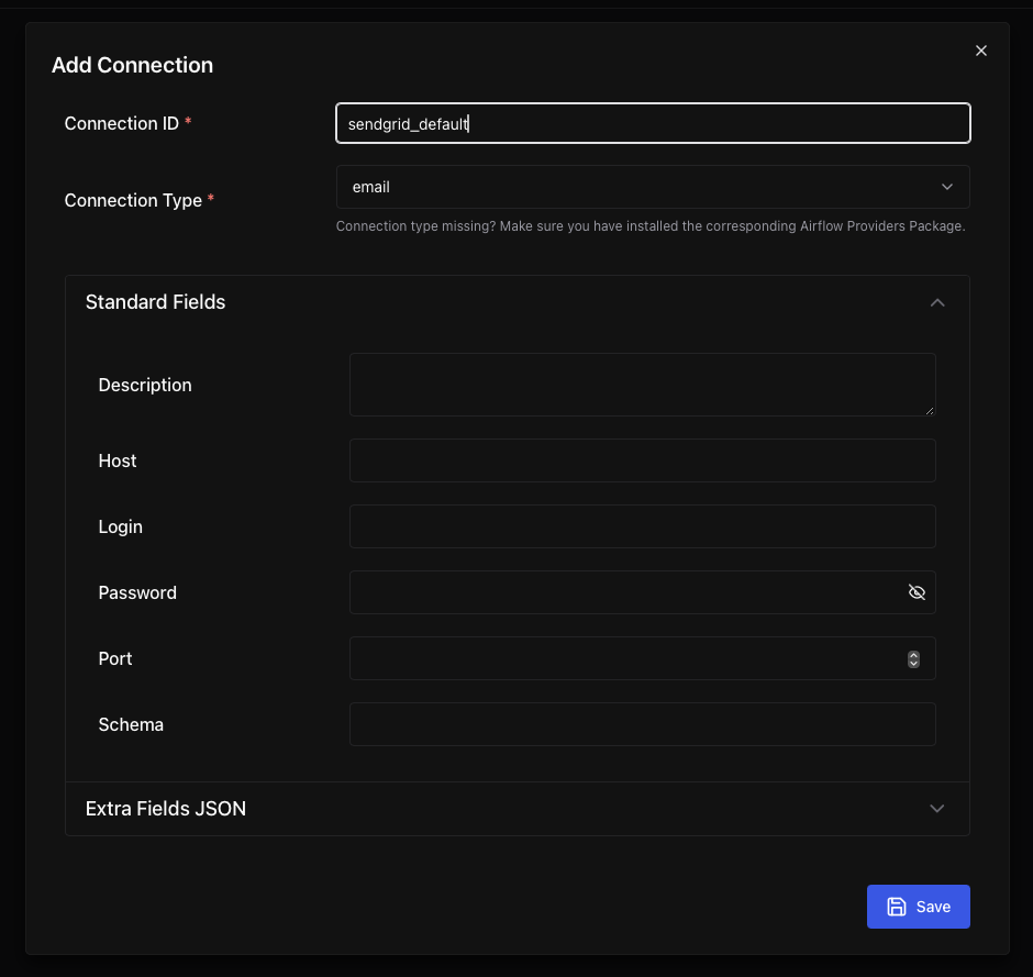 create email connection
